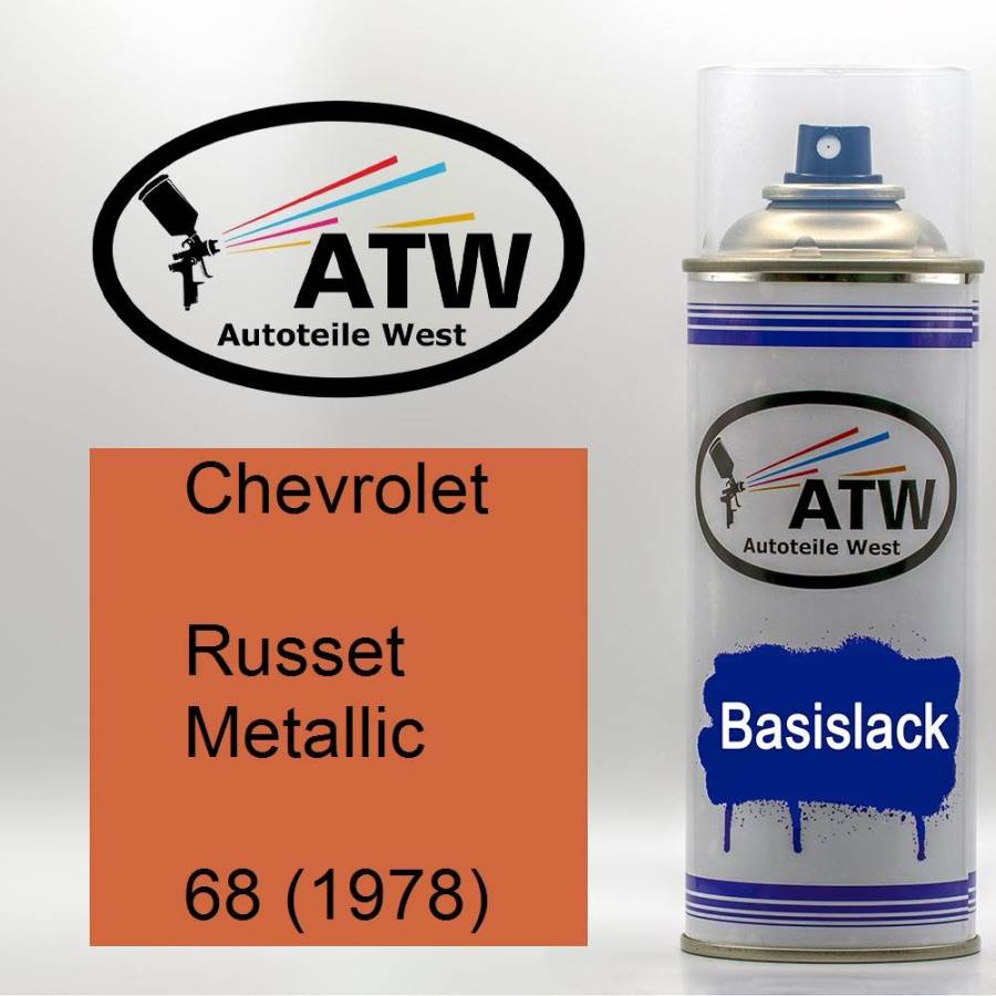 Chevrolet, Russet Metallic, 68 (1978): 400ml Sprühdose, von ATW Autoteile West.